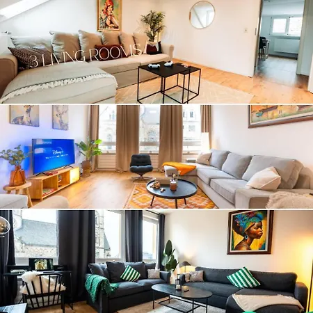 Daire 3-floor Oasis In The Heart Of Koblenz, Sleeps 16